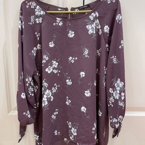 Papermoon Stitch Fix Size XXL Purple Floral
